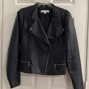 NY&CO black biker style jacket in size small